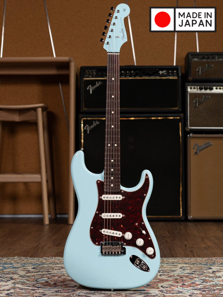 Fender FSR Collection Hybrid II Stratocaster, Daphne Blue – เบ๊