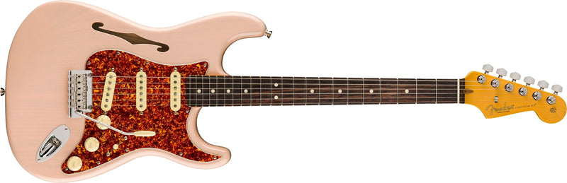 กีตาร์ไฟฟ้า Fender Limited Edition American Professional II Stratocaster Thinline, Shell Pink