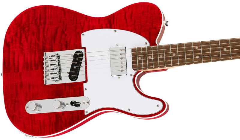 กีตาร์ไฟฟ้า Squier Affinity Series Telecaster FMT SH, Crimson Red Transparent