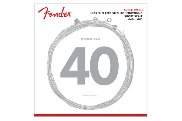 สายเบส Fender Super 5250's Nickel Plated Bass Strings - Short Scale