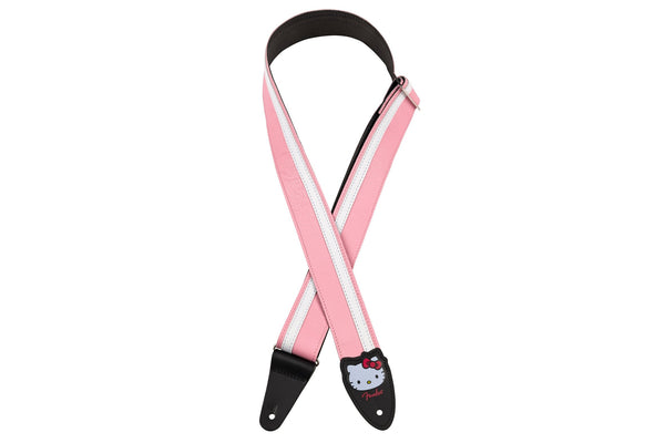 สายสะพายกีตาร์ Fender x Hello Kitty Pink Leather Strap