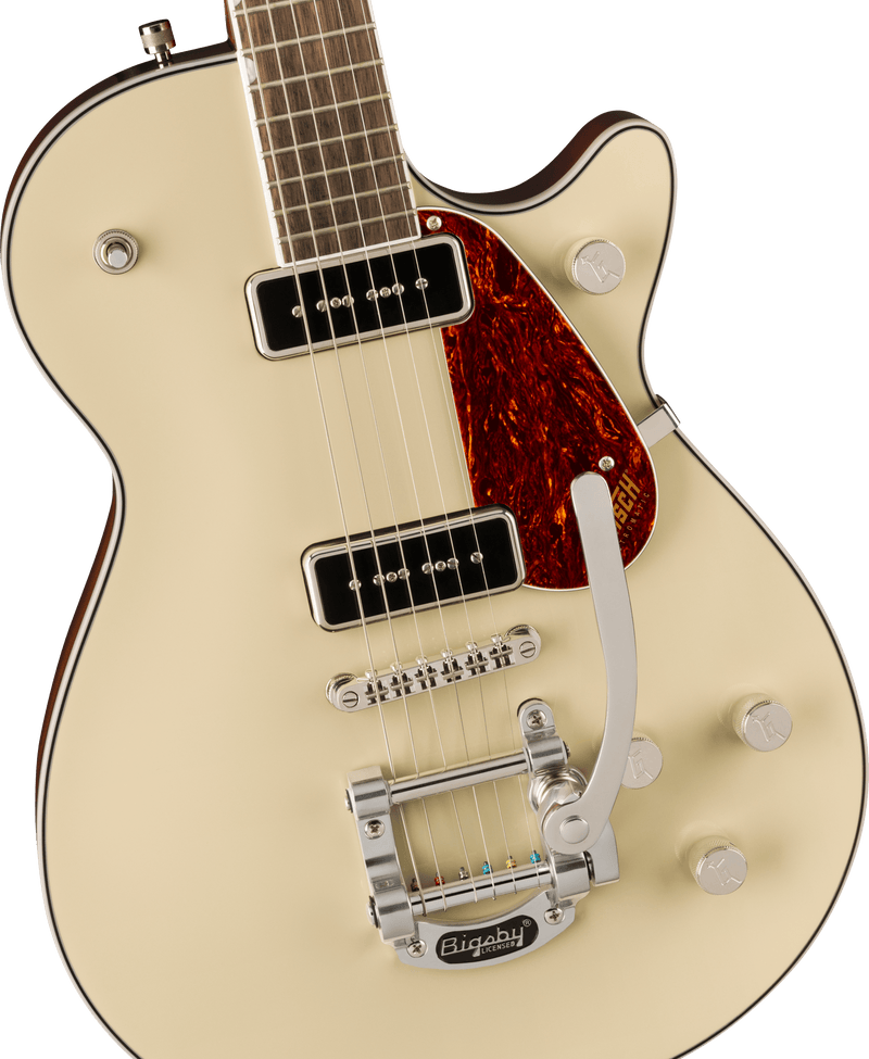 กีตาร์ไฟฟ้า Gretsch G5210T-P90 Electromatic Jet Two 90 Single-Cut with Bigsby, Vintage White