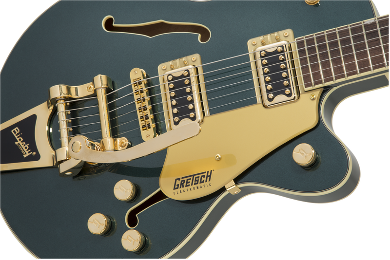 กีตาร์ไฟฟ้า Gretsch G5655TG Electromatic Center Block Jr. Single-Cut with Bigsby, Cadillac Green