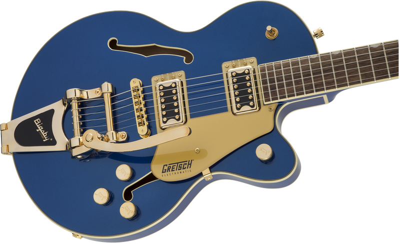 กีตาร์ไฟฟ้า Gretsch G5655TG Electromatic Center Block Jr. Single-Cut with Bigsby, Azure Metallic