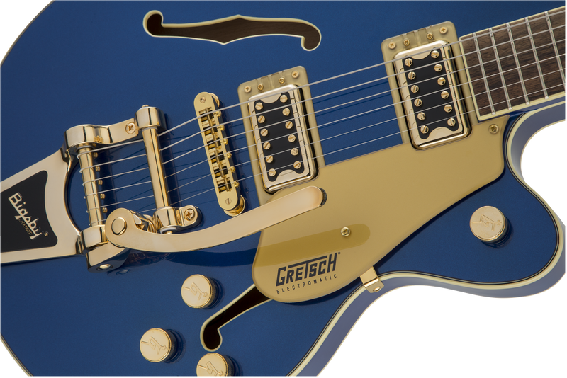 กีตาร์ไฟฟ้า Gretsch G5655TG Electromatic Center Block Jr. Single-Cut with Bigsby, Azure Metallic