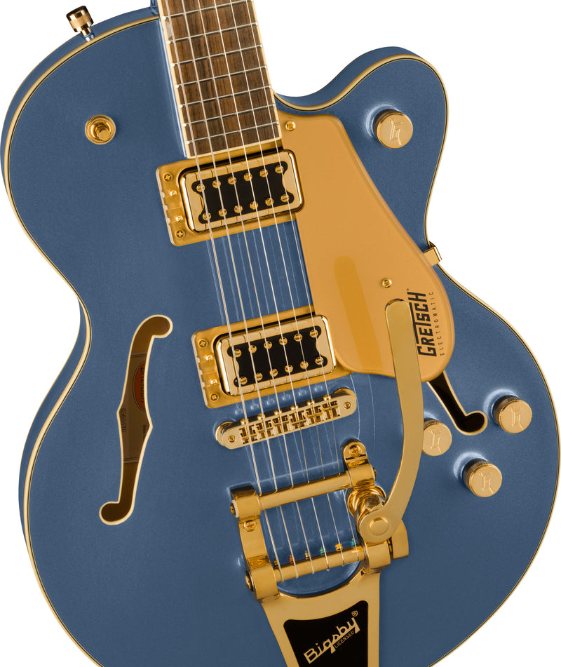 กีตาร์ไฟฟ้า Gretsch G5655TG Electromatic Center Block Jr. Single-Cut with Bigsby, Cerulean Smoke