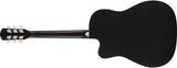 กีตาร์โปร่ง Fender FA-25CE Dreadnought, Black