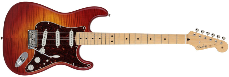 กีตาร์ไฟฟ้า Fender, 2024 Collection, Made in Japan Hybrid II Stratocaster, Orange Sunset Metallic