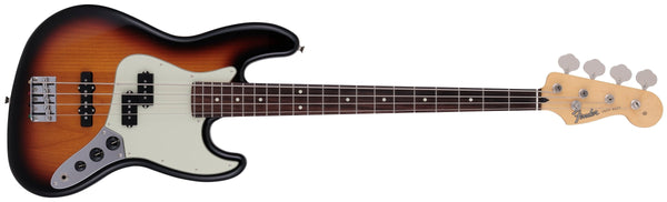 กีตาร์เบส Fender, 2024 Collection, Made in Japan Hybrid II Jazz Bass PJ, 3-Color Sunburst