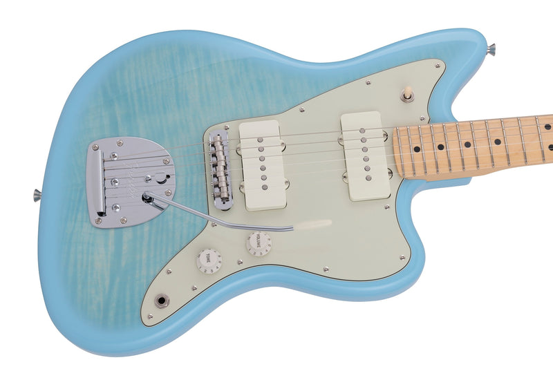 กีตาร์ไฟฟ้า Fender, 2024 Collection, Made in Japan Hybrid II Jazzmaster, Celeste Blue