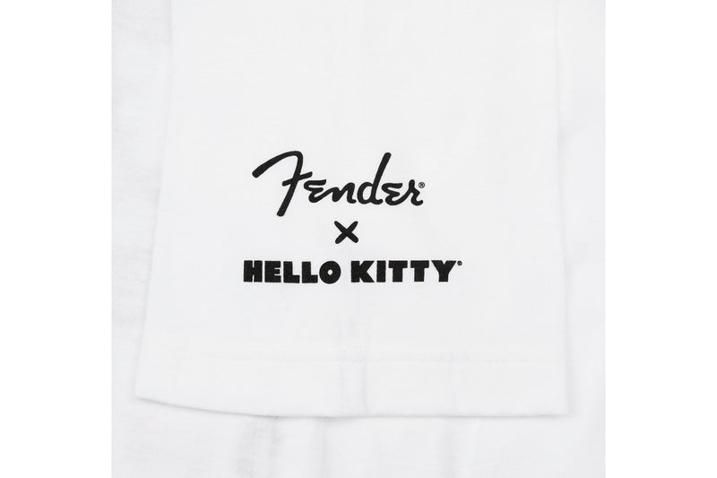 เสื้อยืด Fender x Hello Kitty White Sleeve Hit Logo Tee