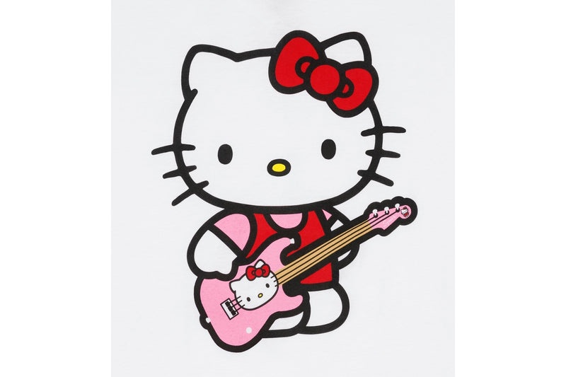 เสื้อยืด Fender x Hello Kitty White Sleeve Hit Logo Tee