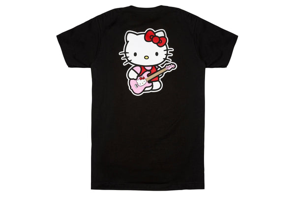 เสื้อยืด Fender x Hello Kitty Black Back Logo Tee