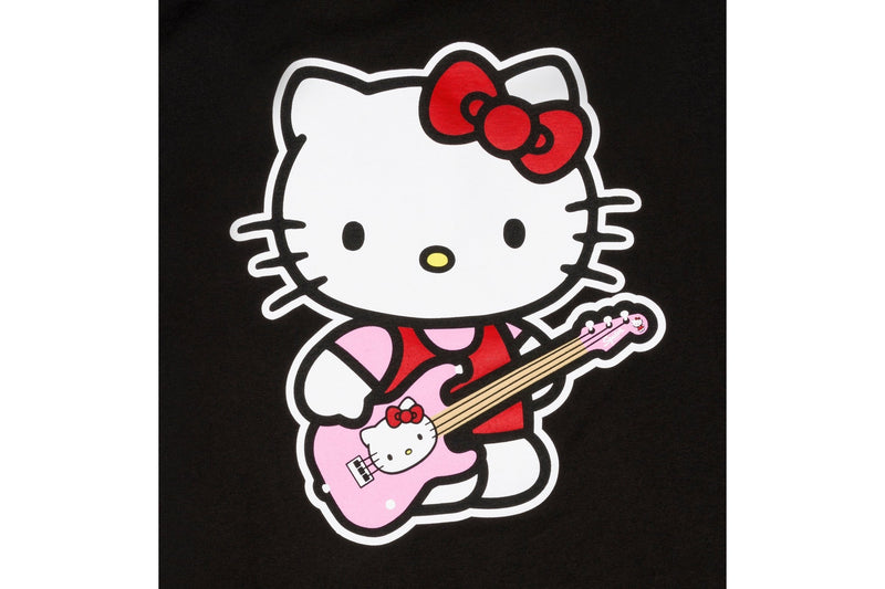 เสื้อยืด Fender x Hello Kitty Black Back Logo Tee