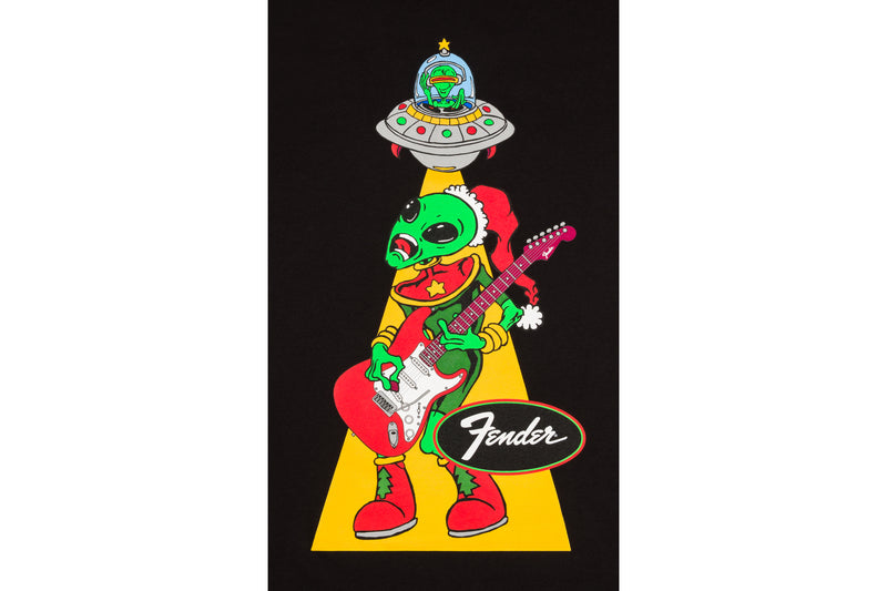 เสื้อยืด Fender Ugly Christmas Tee Alien, Black