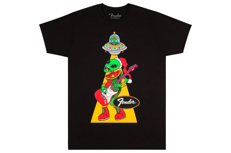 เสื้อยืด Fender Ugly Christmas Tee Alien, Black