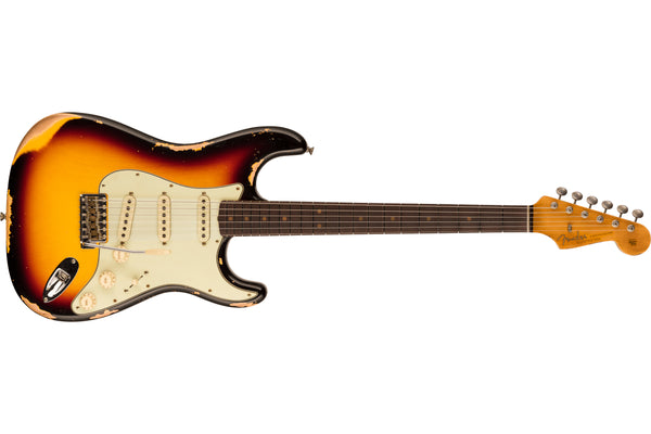 กีตาร์ไฟฟ้า Fender Custom Shop Limited Edition 1964 L-Series Stratocaster Heavy Relic, Target 3-Color Sunburst