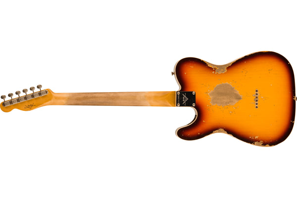 Fender Custom Shop 1960 Telecaster Custom Heavy Relic, Super Faded Aged Chocolate 3-Color Sunburst