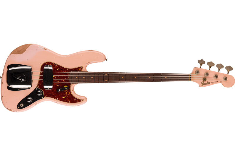 Fender Custom Shop 1961 Jazz Bass Heavy Relic, Super Faded Aged Shell Pink