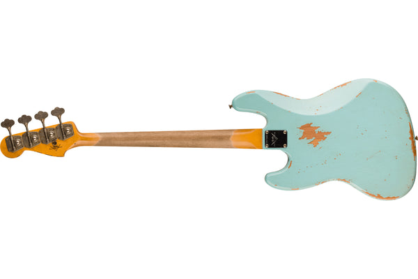 เบสไฟฟ้า Fender Custom Shop 1961 Jazz Bass Heavy Relic, Faded Aged Daphne Blue