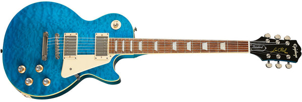 กีตาร์ไฟฟ้า Epiphone Limited Edition Les Paul Standard '60s Quilt Maple Top, Translucent Blue