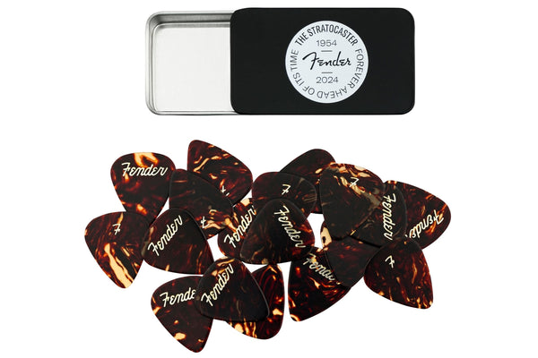 ปิ๊กกีตาร์ Fender 70th Anniversary Pick Tin - 12 Picks