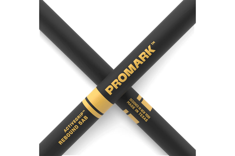 ไม้กลอง ProMark Rebound 5AB ActiveGrip Hickory Drumstick, Acorn Wood Tip