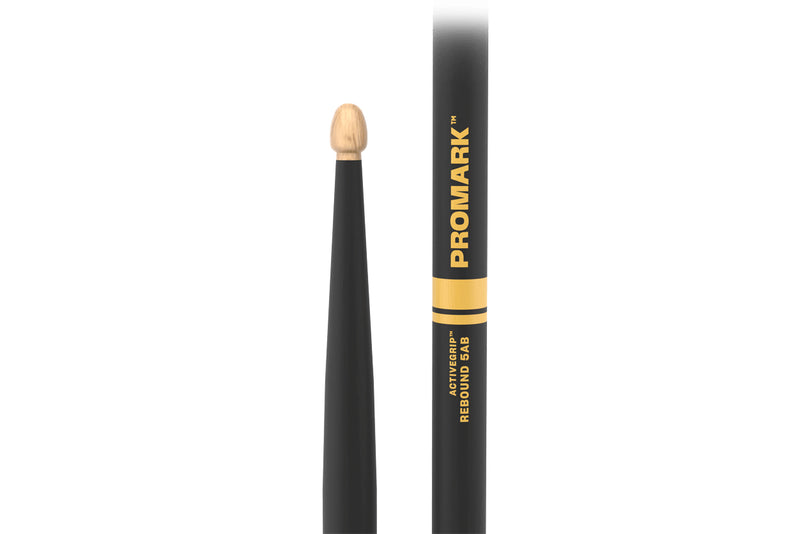 ไม้กลอง ProMark Rebound 5AB ActiveGrip Hickory Drumstick, Acorn Wood Tip