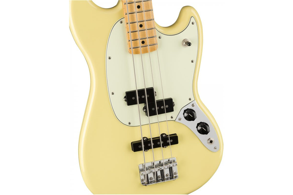 เบสไฟฟ้า Fender Player Mustang Bass Pj Canary Yellow เบ๊ เงียบ เส็ง 3923