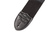 สายสะพายกีต้าร์ FENDER BLACK POLYESTER LOGO STRAPS